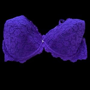 Women's Smart & Sexy Women's Bra  Purple Underwire Push-up 42 D